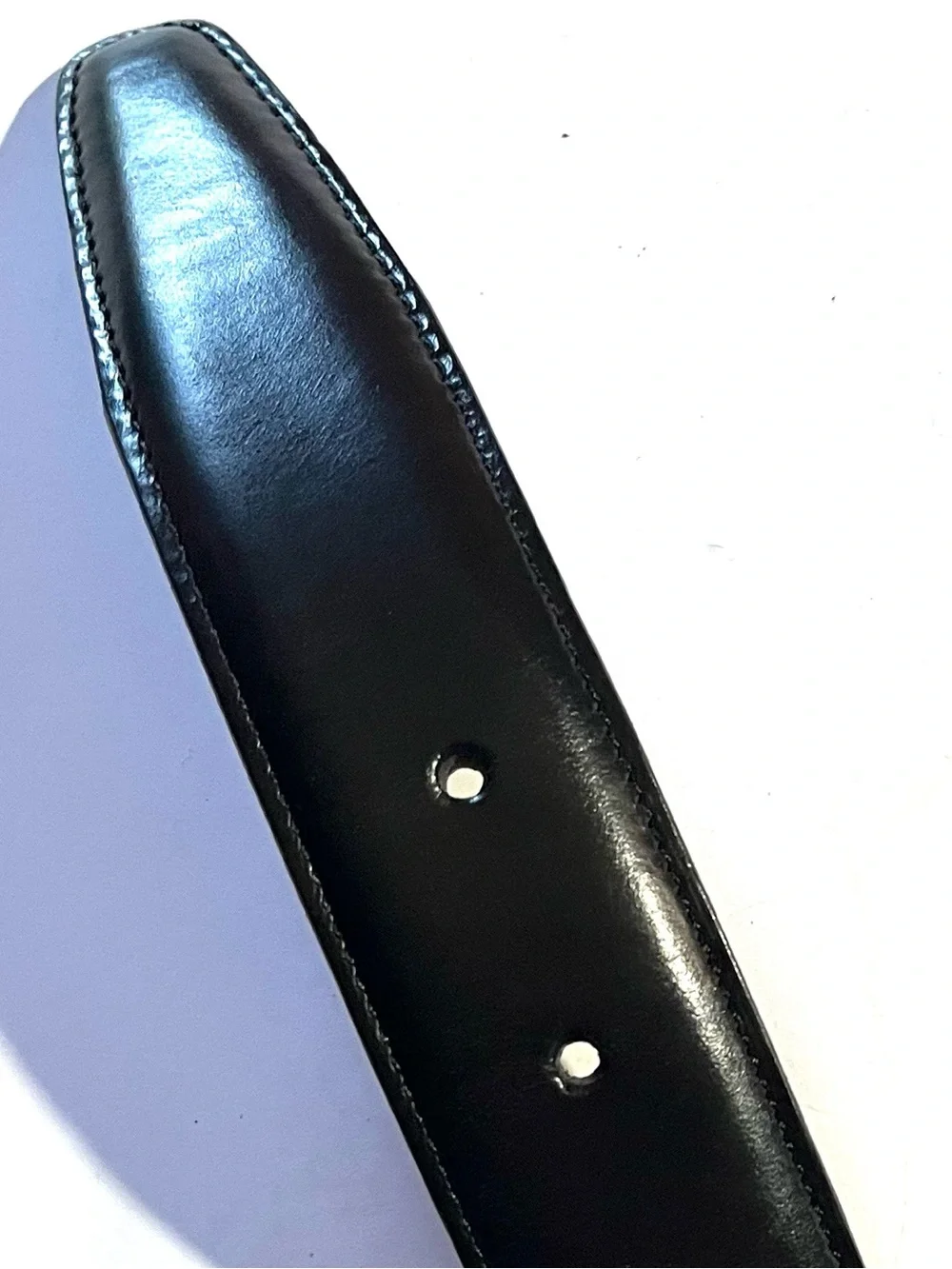 Coach Men's Black Leather Handcrafted Belt